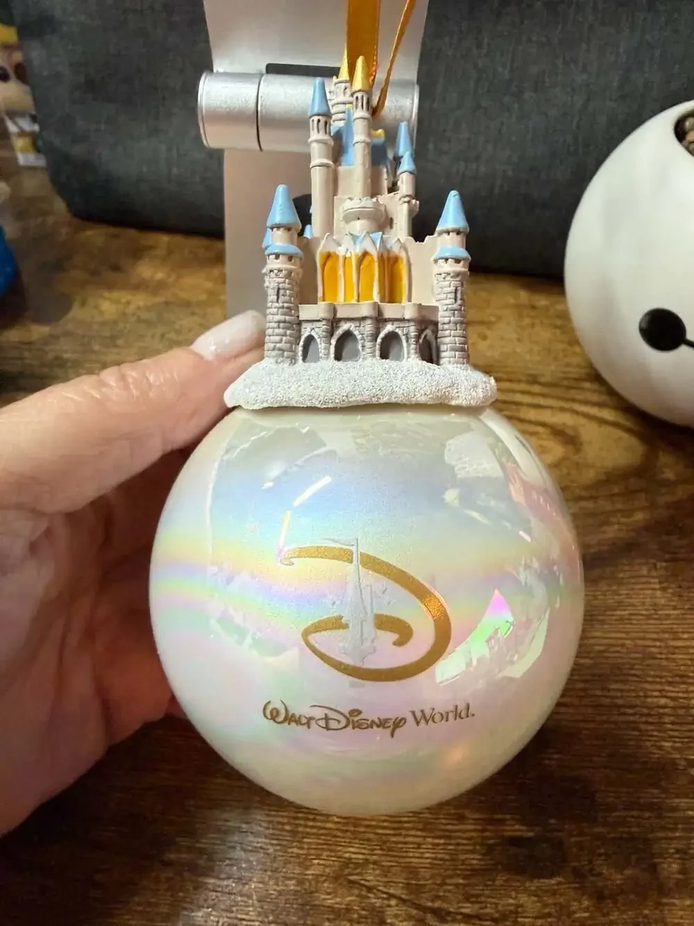 Walt Disney Cinderella Castle 'Most Magical Place on Earth' Glass Ball Ornament
